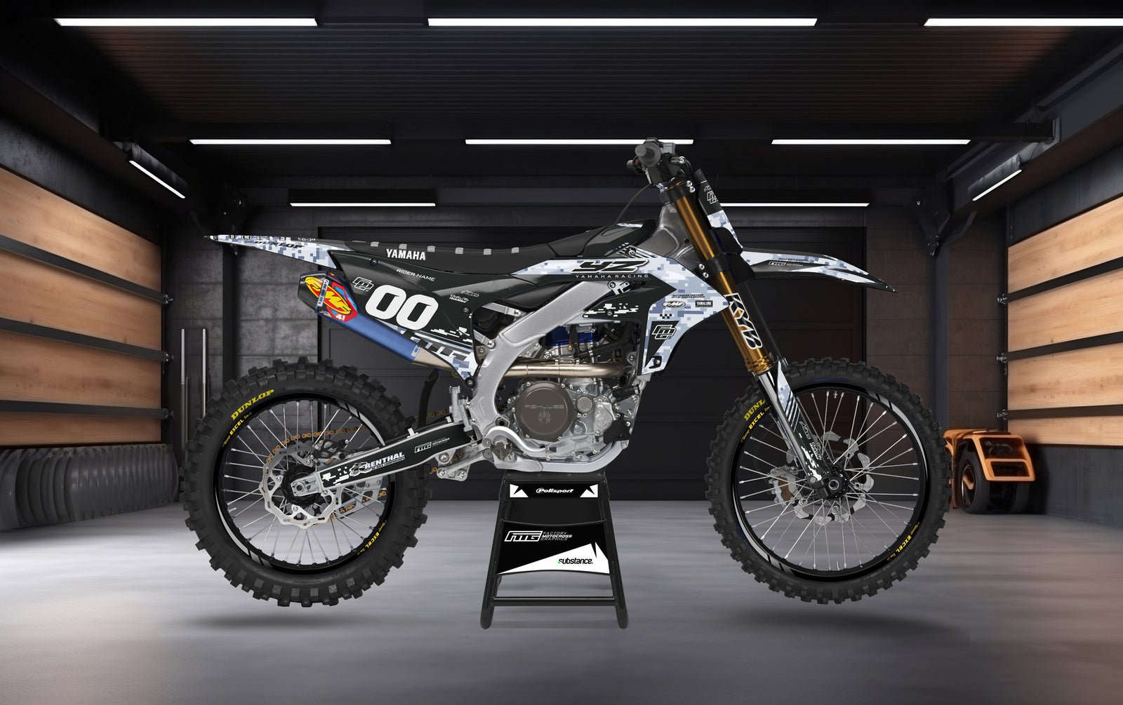 YAMAHA DIGITAL CAMOUFLAGE MG 00 GRAPHICS KIT.