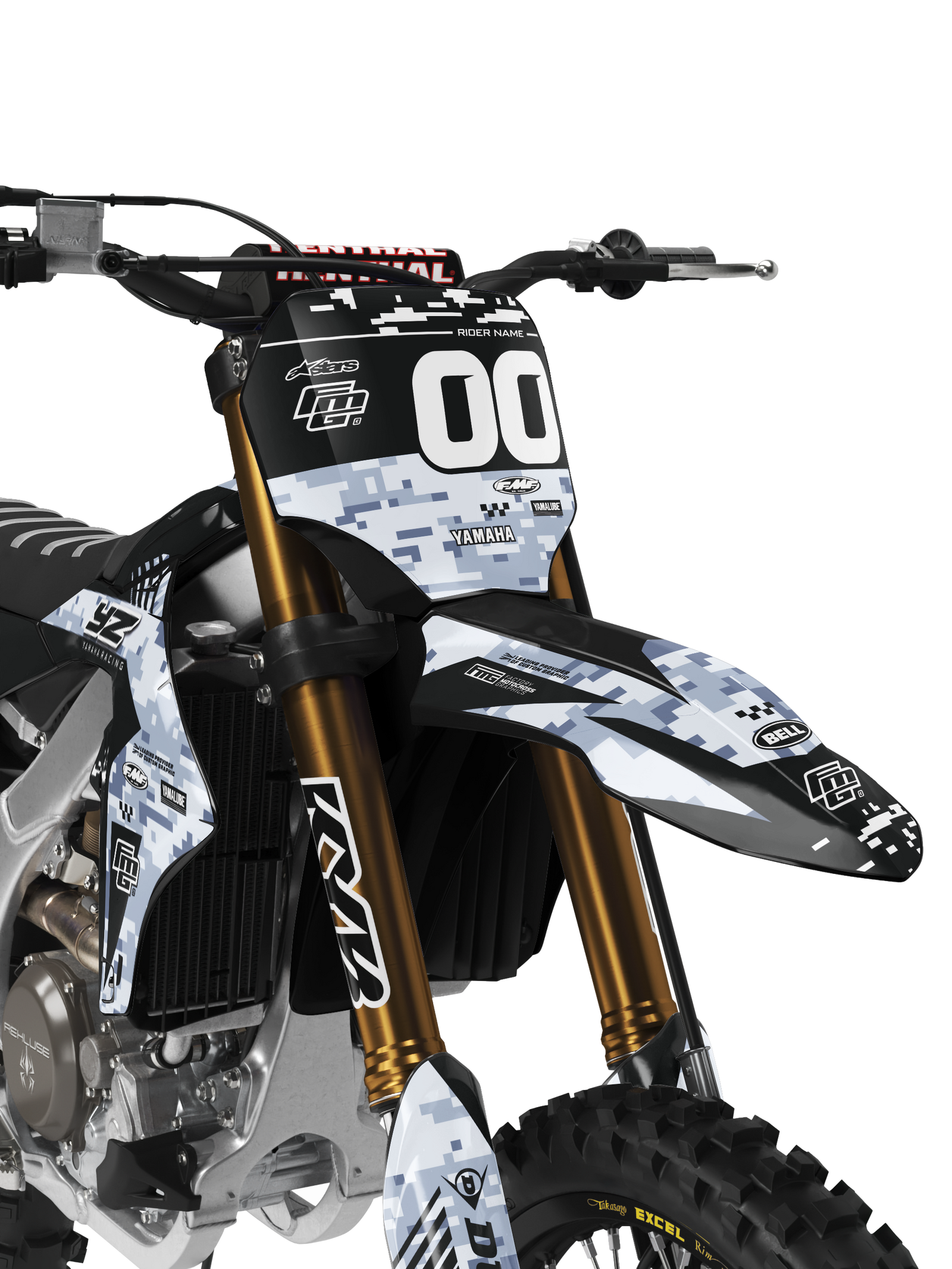 YAMAHA DIGITAL CAMOUFLAGE MG 00 GRAPHICS KIT.