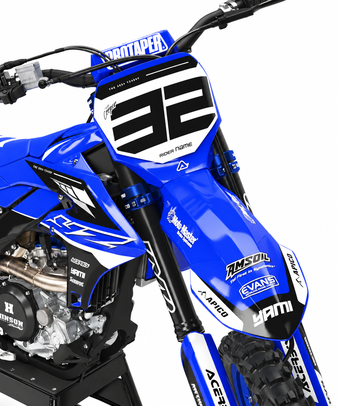 Yamaha Cyber Blue Graphics Kit