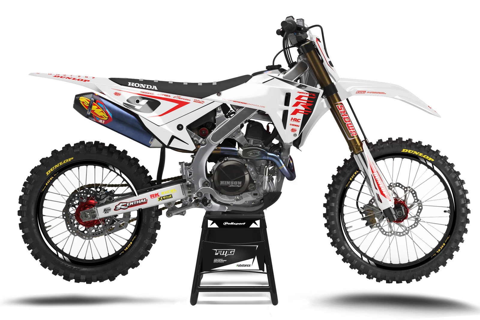 Honda Anniversary white Factory EDITION GRAPHICS KIT