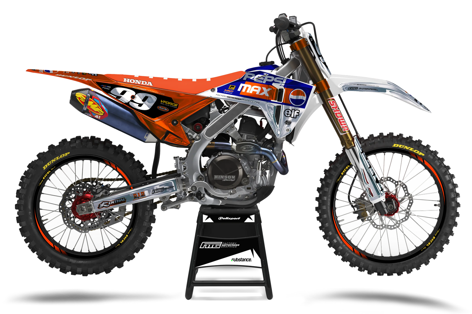 Honda CHROME CRF/CR Elf Evo Graphics Kit
