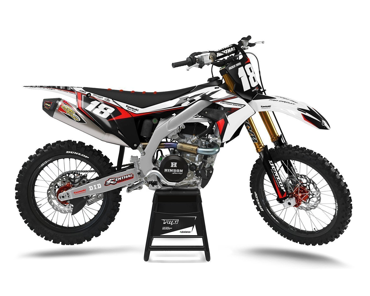 Kawasaki Dirt Bike Graphics UK