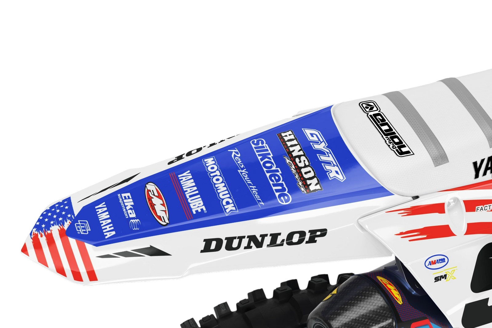 Yamaha GYTR RED WHITE & BLUE GRAPHICS KIT.