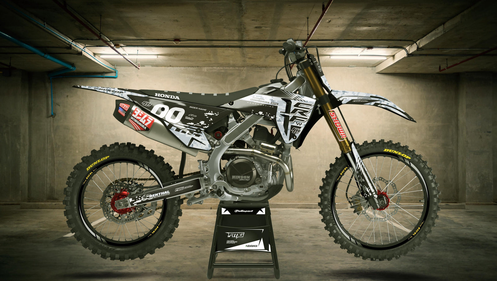 Honda CRF / CR Digital Camouflage Graphics Kit
