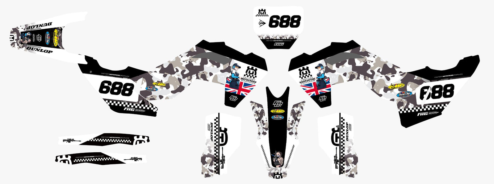 Husqvarna Military Graphics Kit