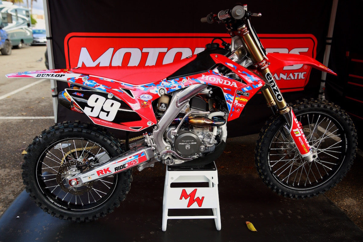 Chase Marquier Military Appreciation Camo Red Honda Graphics Kit