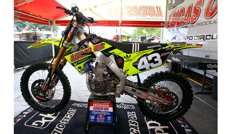 Troy Lee Designs Lucas Oil Honda Neon Yellow Graphics Kit