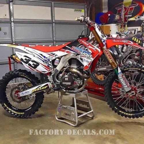 Coors Light Honda Red Graphics Kit