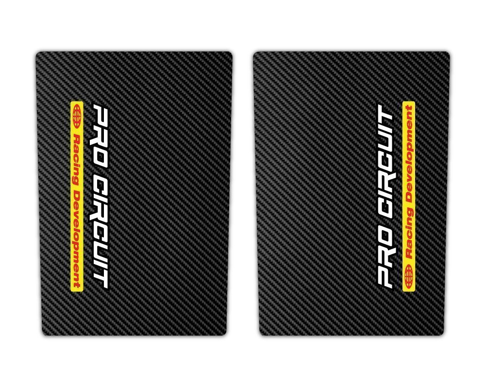 Carbon Pro Circuit Yellow Upper Fork Decals