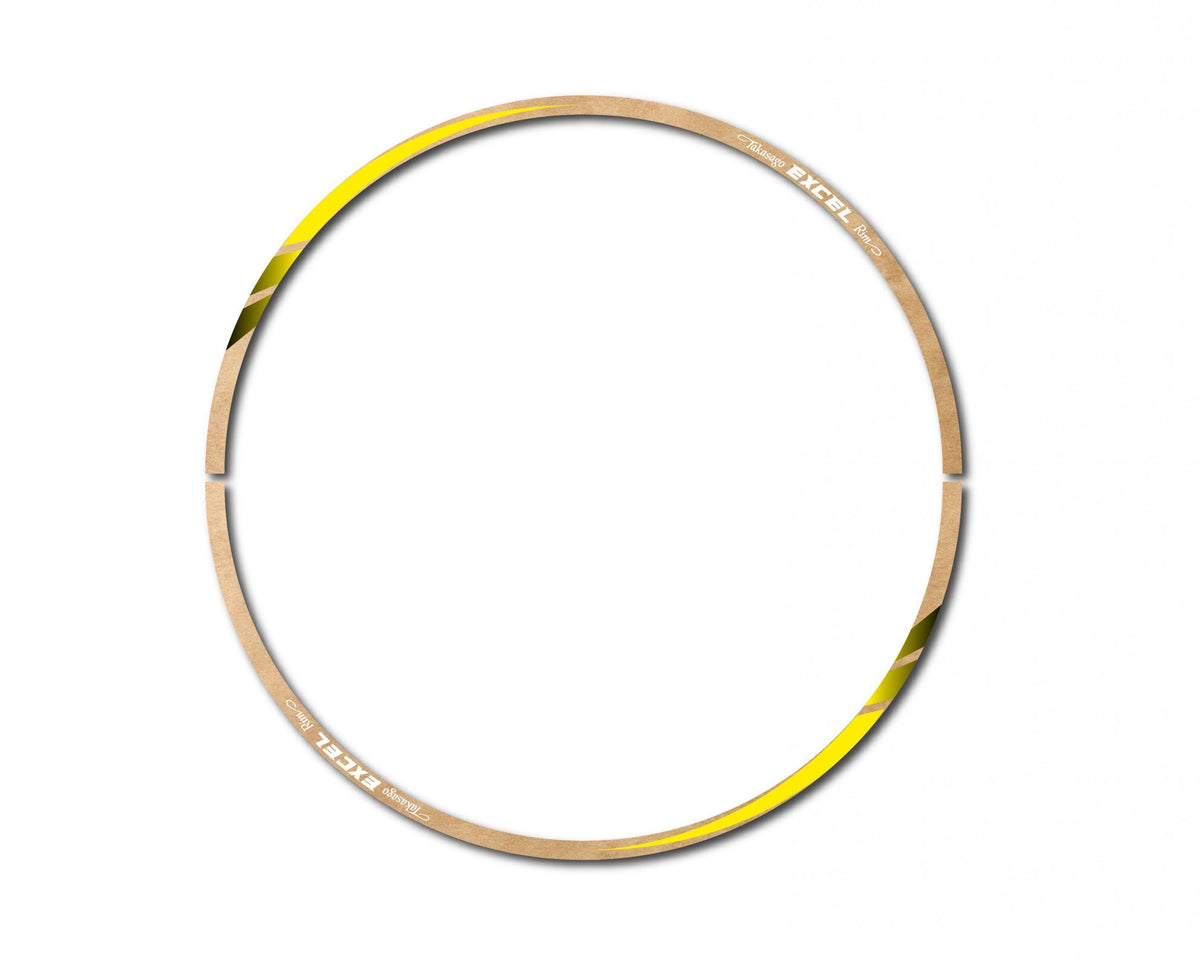 Clear Yellow Rim Tape Decal