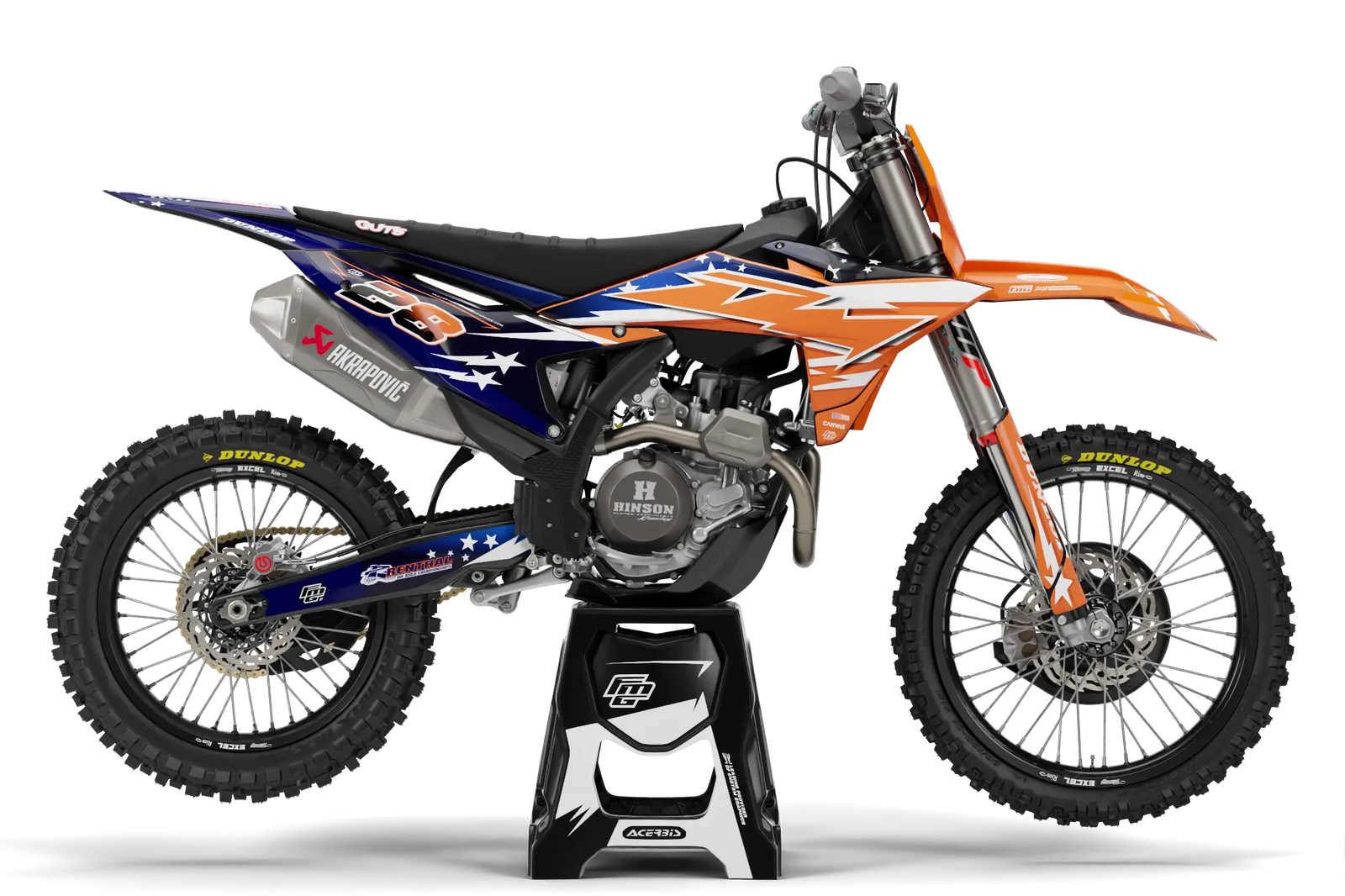 Fits KTM Stars & Stripes  TEAM GRAPHICS KIT.