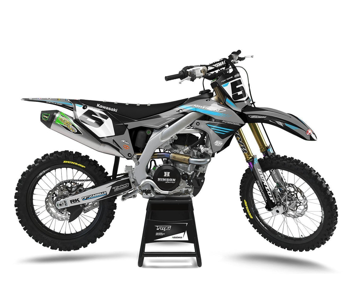 Kawasaki Grey Graphics Kit