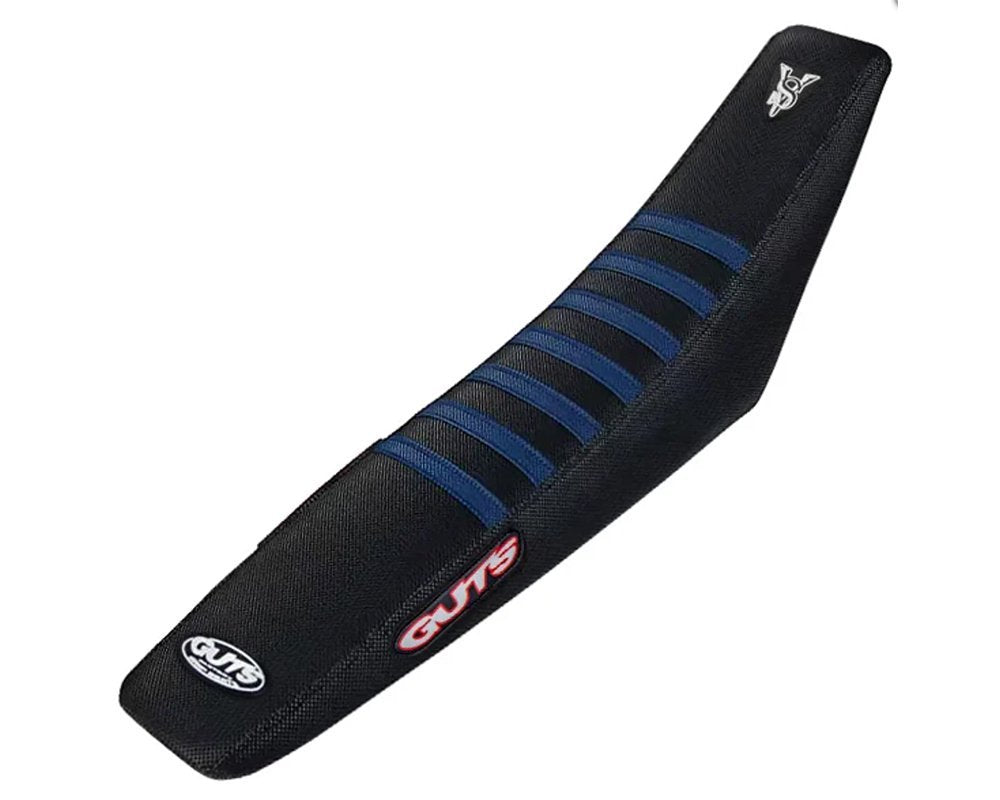 Guts Husqvarna Blue Ribbed Black Seat Cover