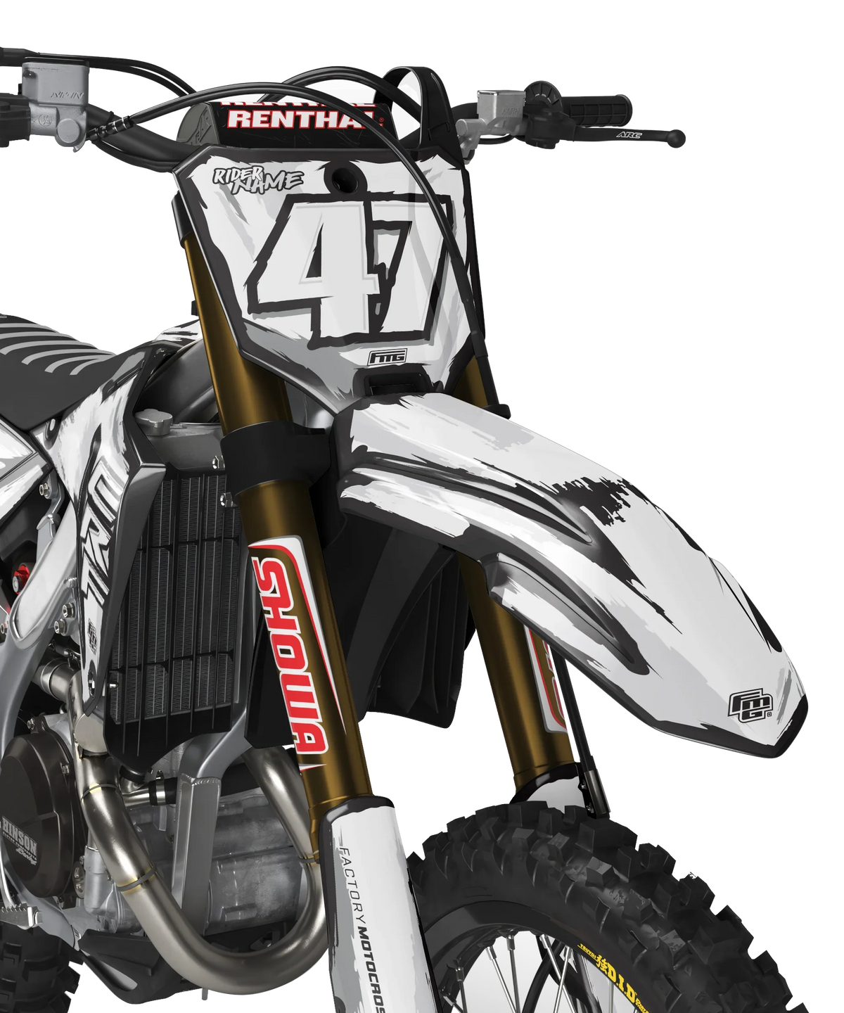Honda TOON BLACK &amp; WHITE GRAPHICS KIT