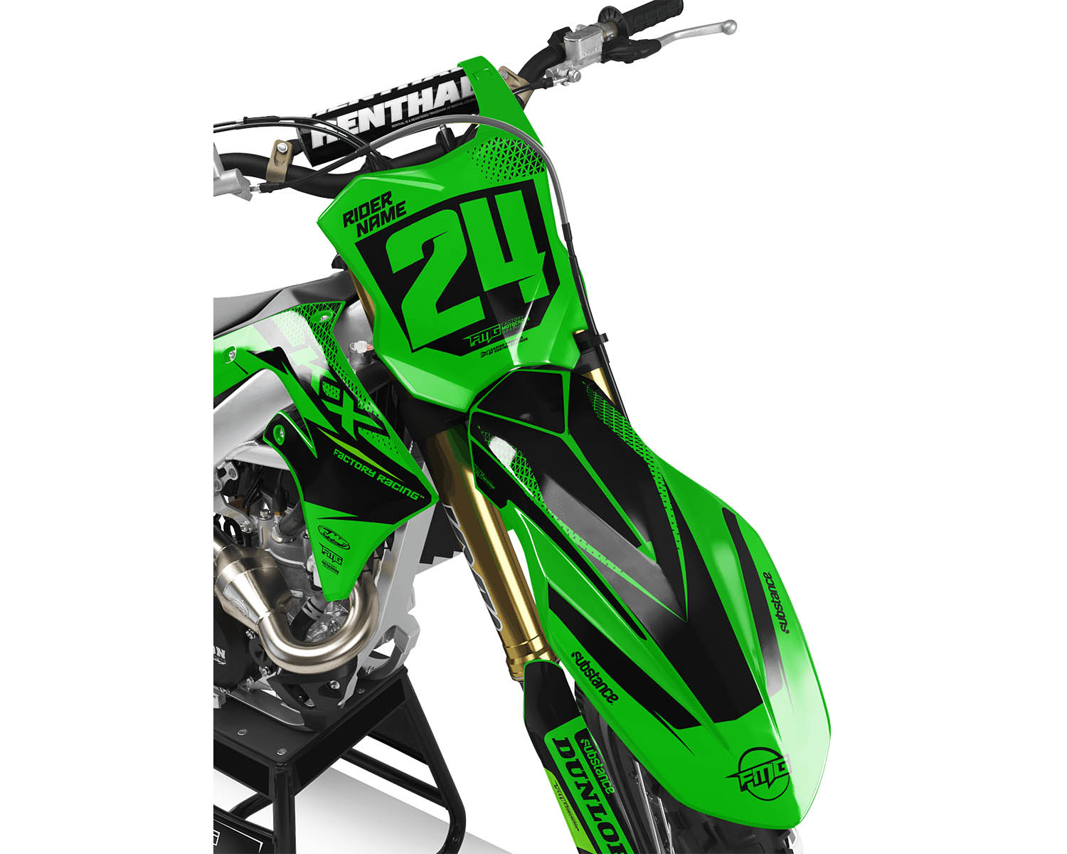 Kawasaki  Green Syndicate Graphics Kit