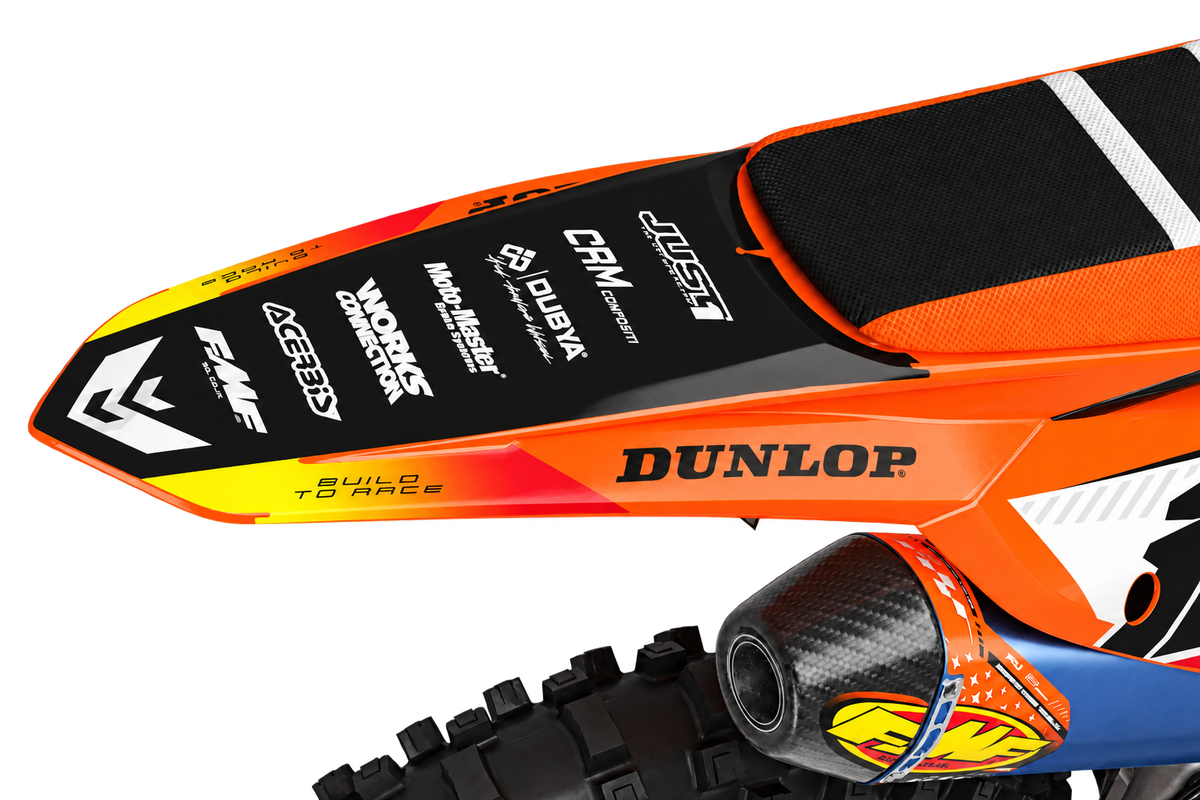 Fits KTM Orange Inferno Factory Graphics Kit