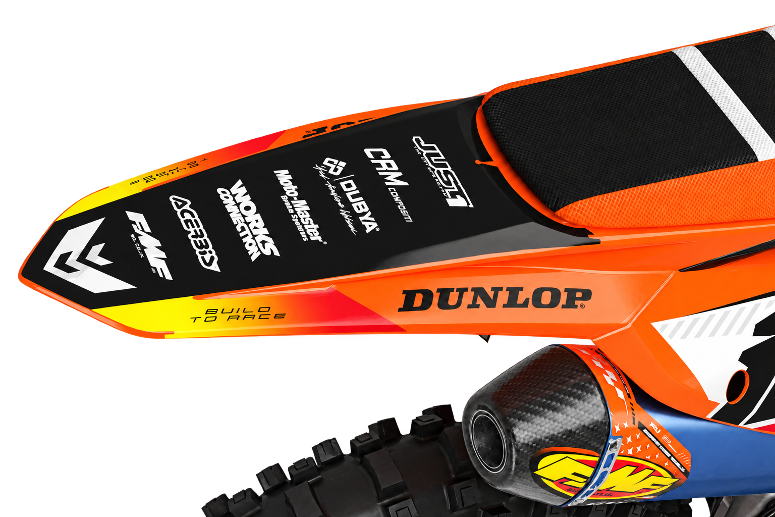 Fits KTM Orange Inferno Factory Graphics Kit