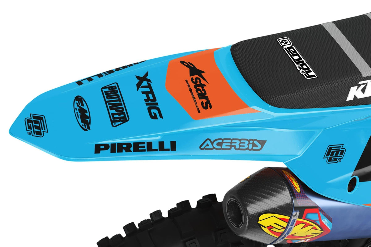 Fits KTM VOLTA BLUE &amp; ORANGE GRAPHICS KIT