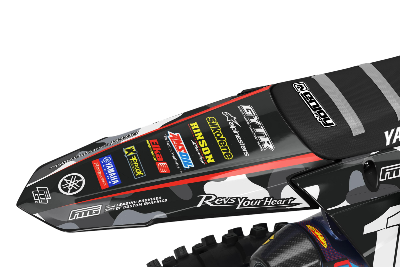 Yamaha Shark Mouth CAMOUFLAGE  GRAPHICS KIT.