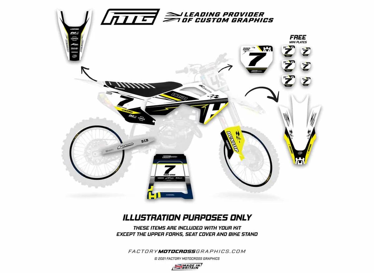 Husqvarna Shark Mouth CAMOUFLAGE  GRAPHICS KIT.