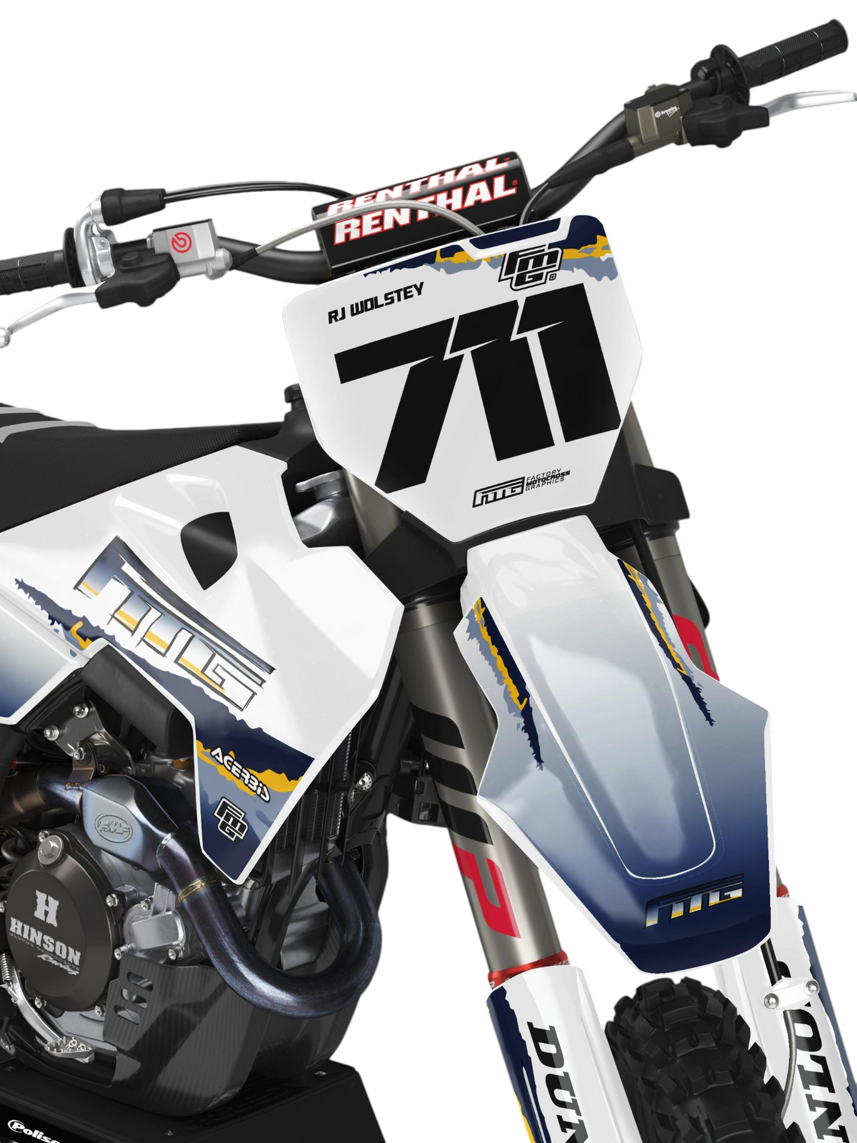 HUSOVARNA Team Acerbis White FACTORY GRAPHICS KIT