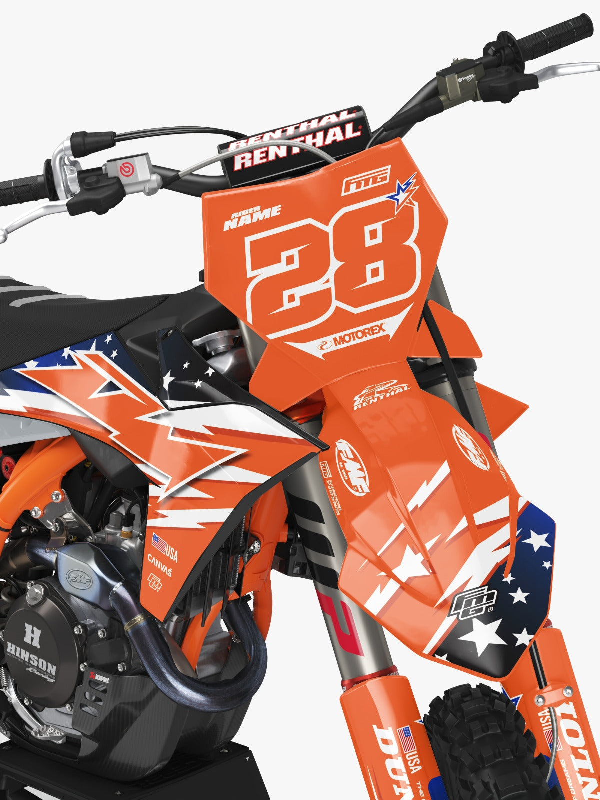 Fits KTM Stars &amp; Stripes  TEAM GRAPHICS KIT.
