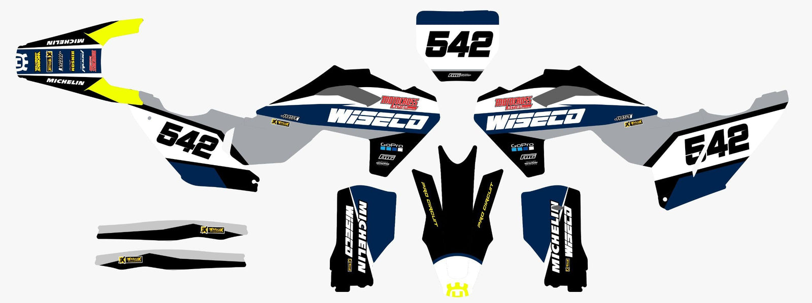 Neon Husqvarna   Graphics Kit