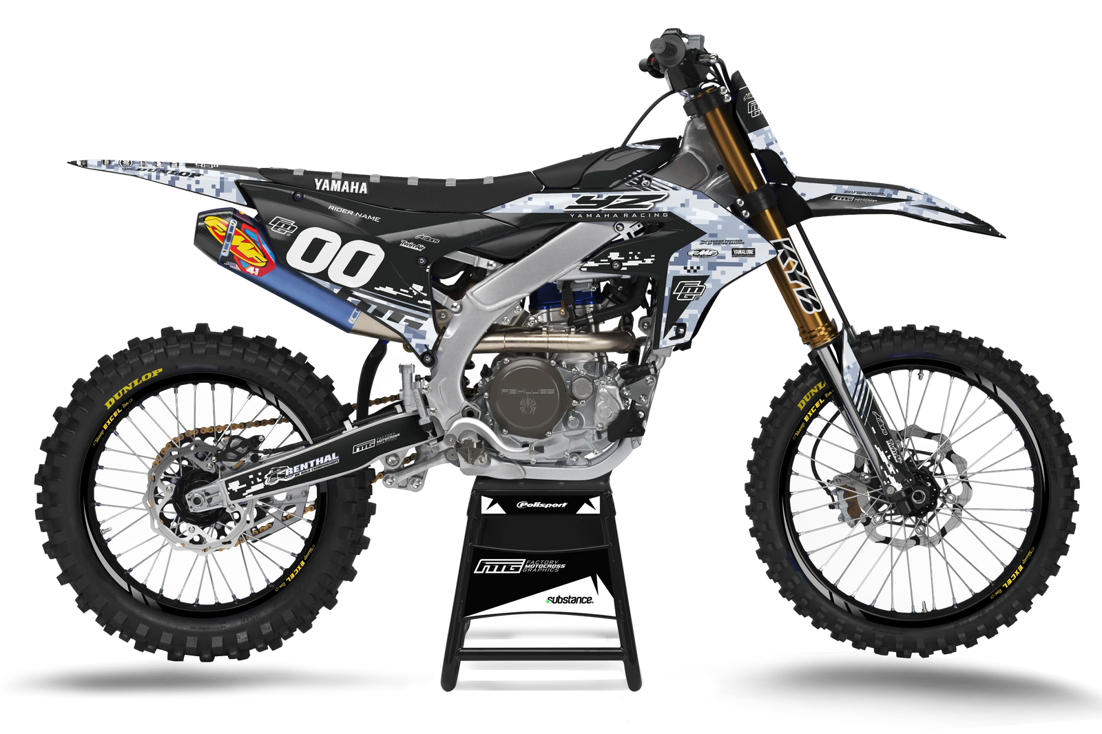 YAMAHA DIGITAL CAMOUFLAGE MG 00 GRAPHICS KIT.