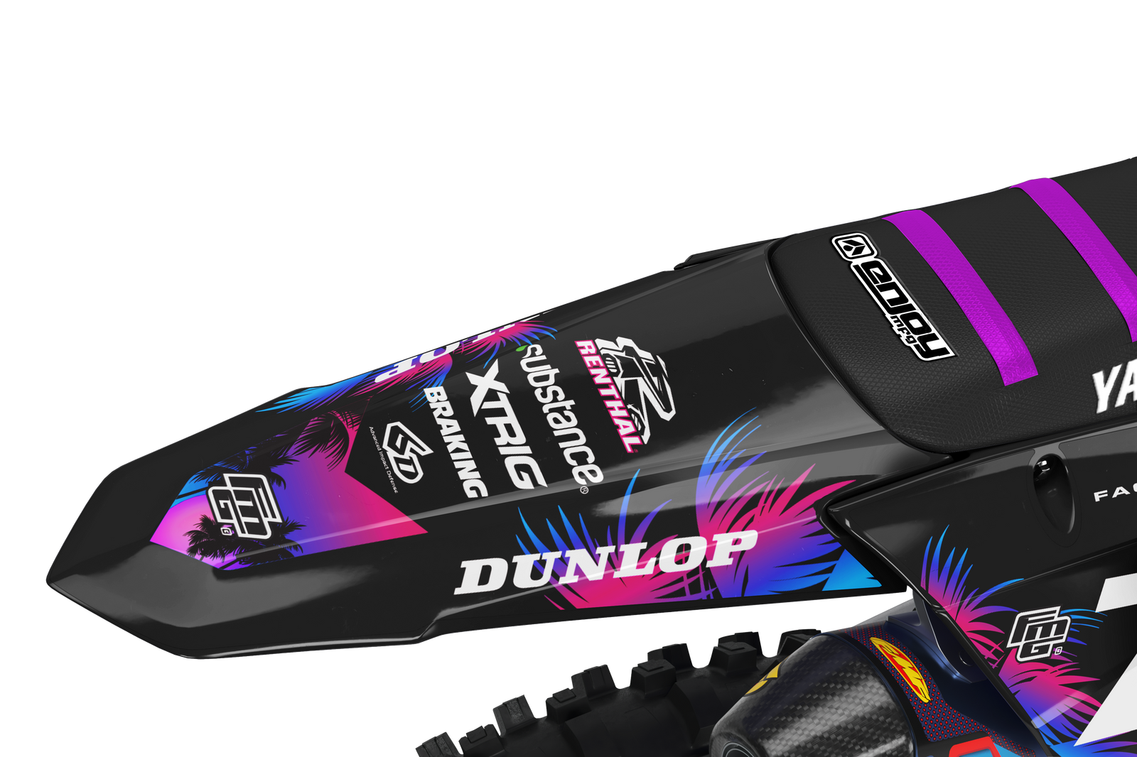 Yamaha YZ YZF Black Palm Graphics Kit