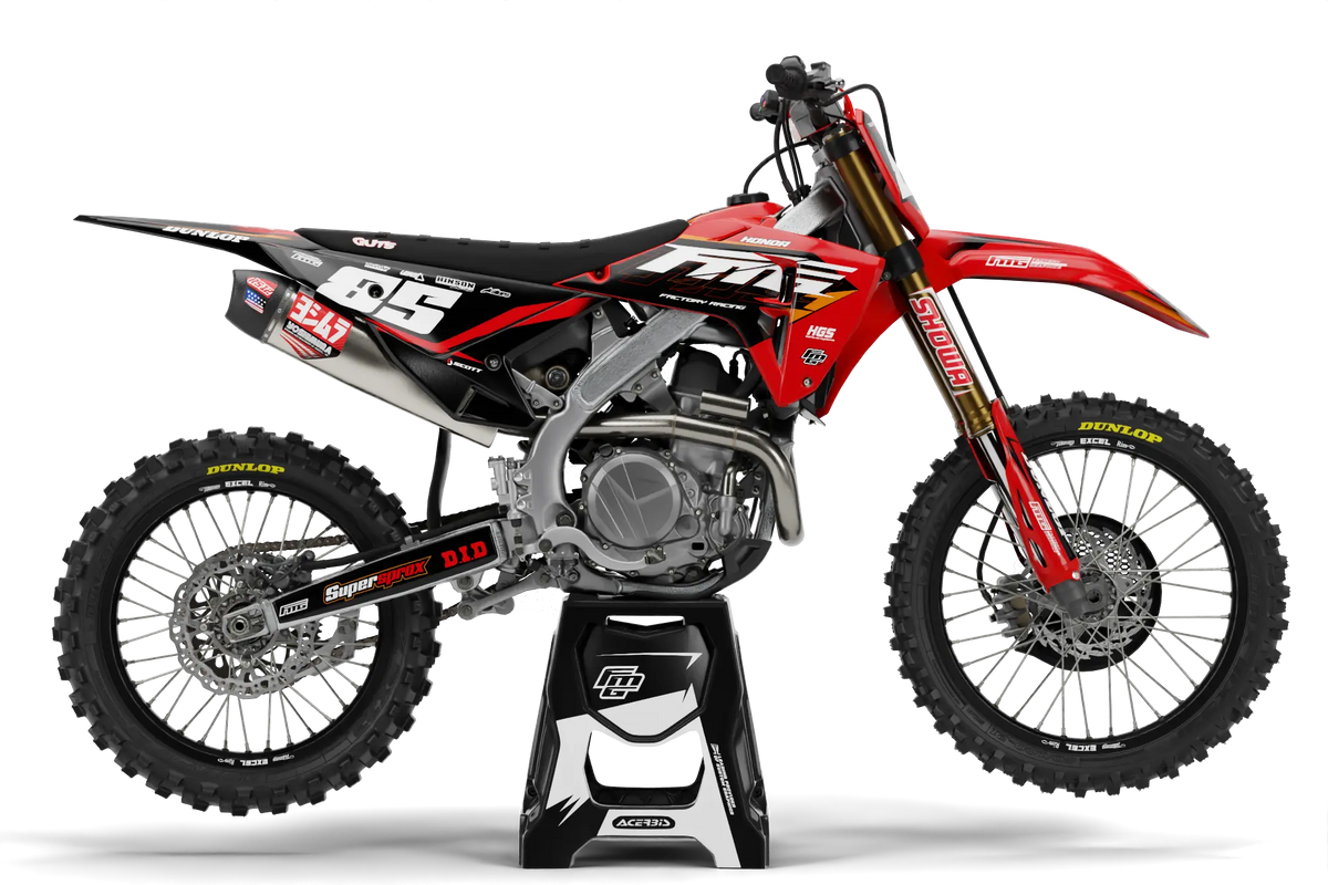 Honda JW Factory Red Graphics kit