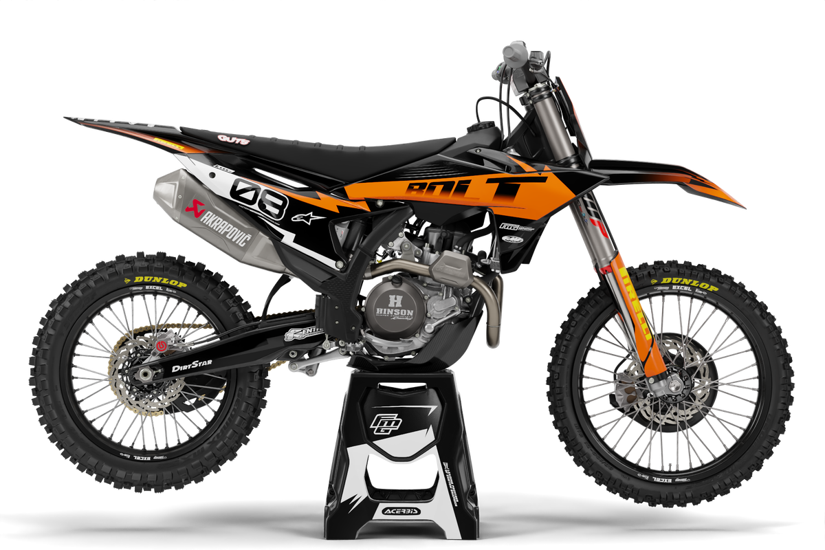 Fits KTM SX / SXF Orange Bolt Graphics Kit
